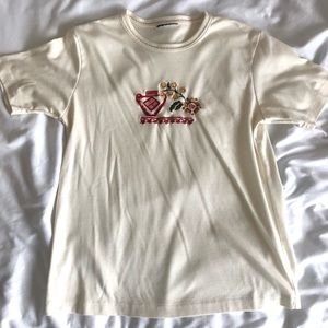 Y2K embroidered top